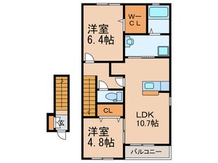 リバティ－・ハウスⅡの物件間取画像